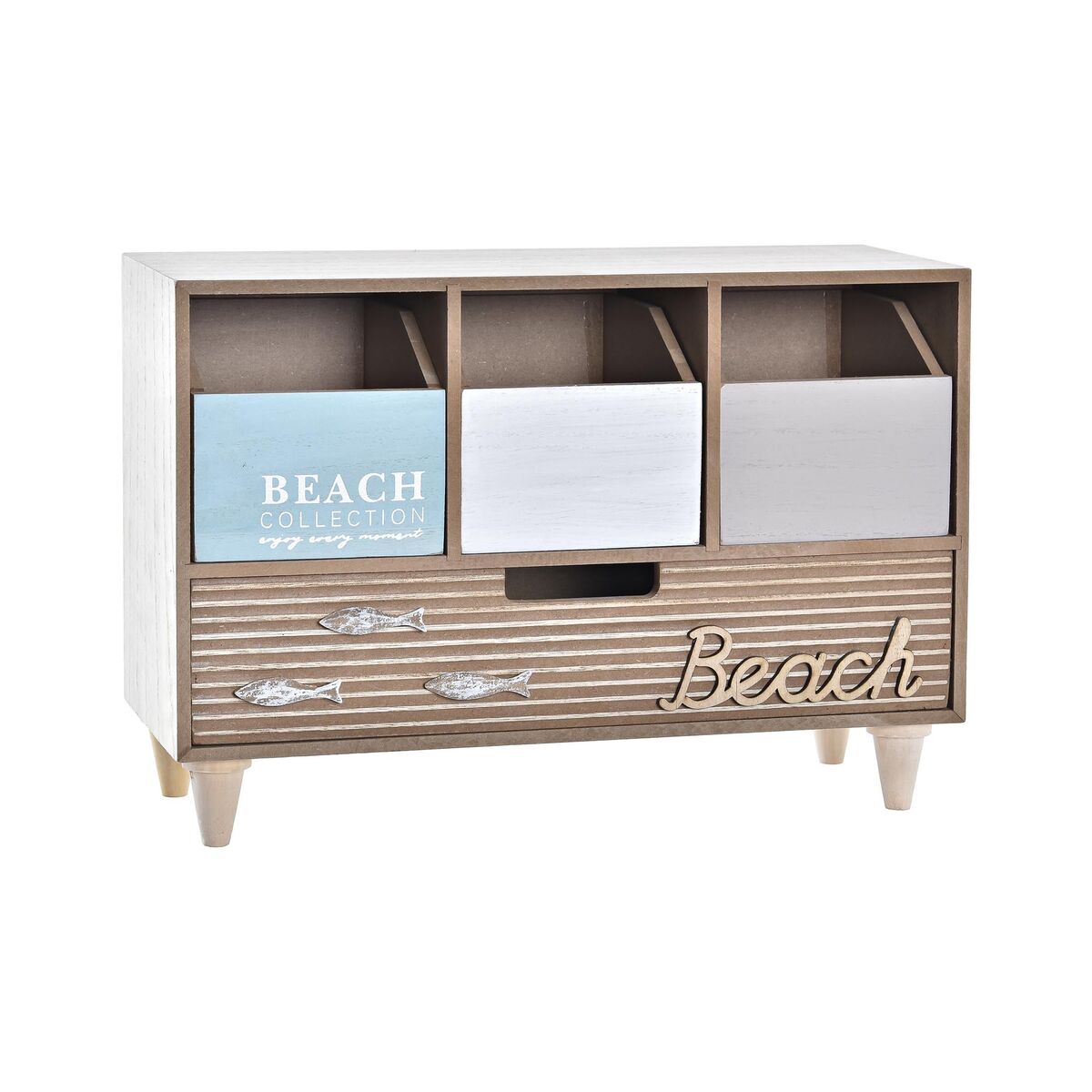 Jewelry box DKD Home Decor Wood Beach (34 x 14 x 24 cm)