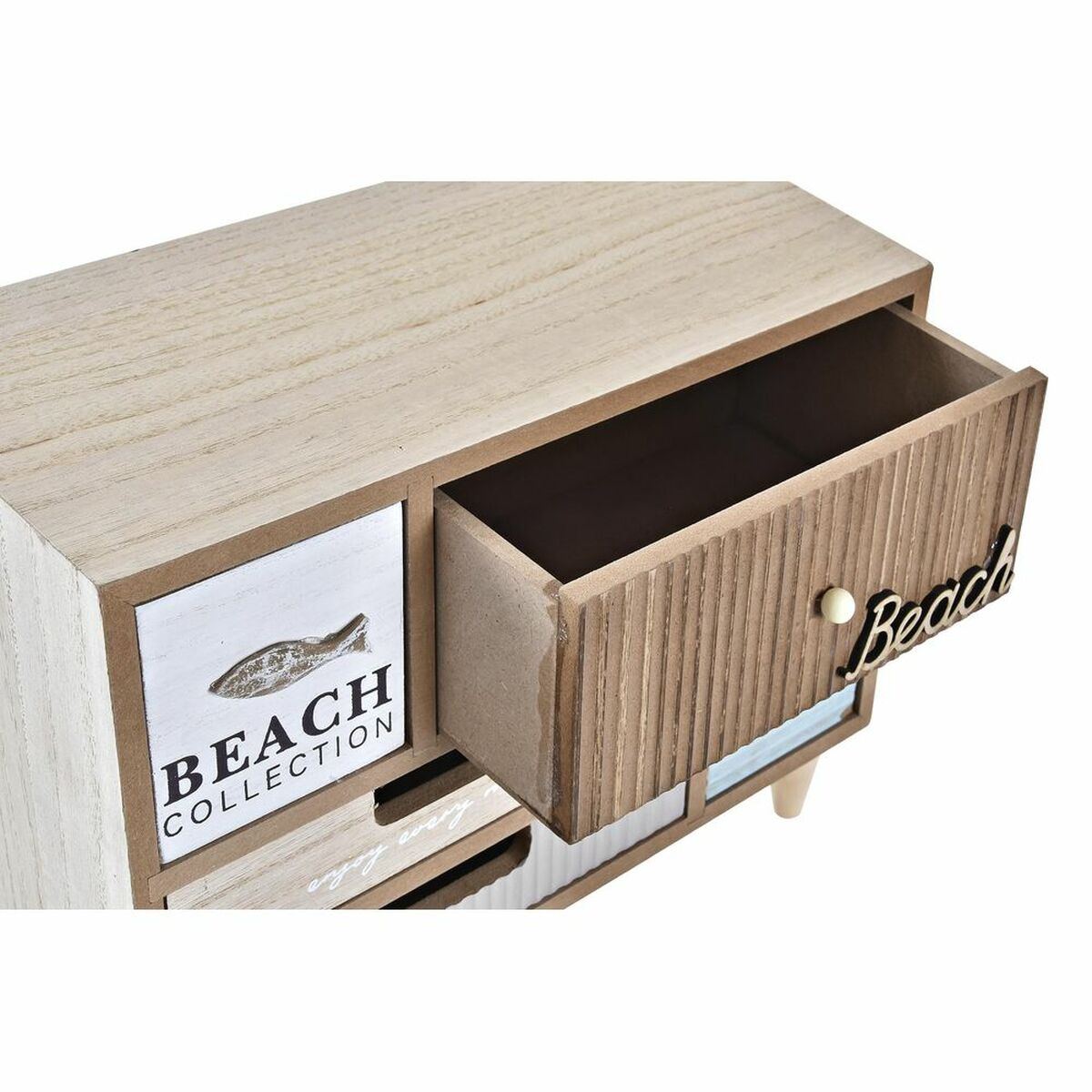 Jewelry box DKD Home Decor Wood Beach (29 x 14 x 22 cm)