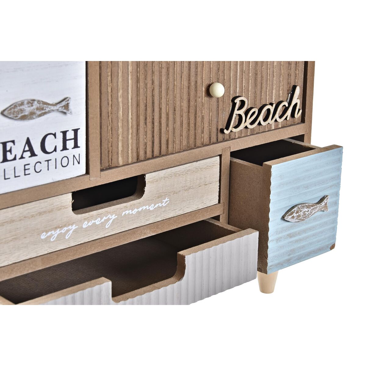 Jewelry box DKD Home Decor Wood Beach (29 x 14 x 22 cm)