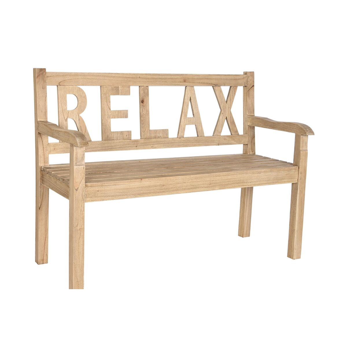 Bench DKD Home Decor Relax Mindi wood (120 x 44 x 87 cm)