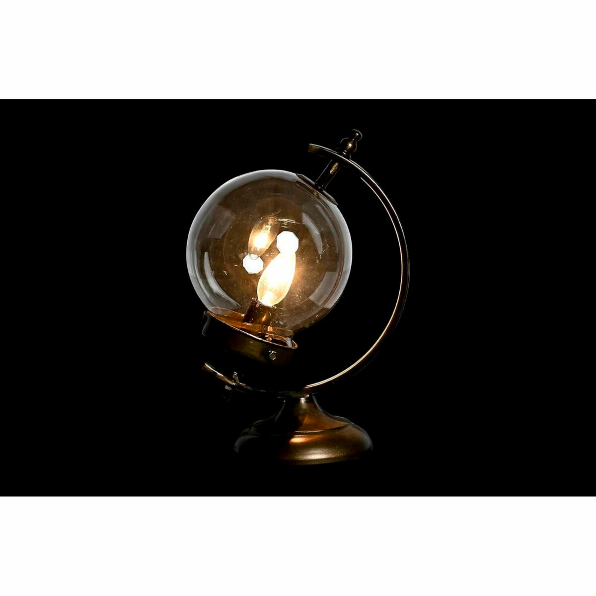 Lampe de Bureau Vintage Ronde Cuivre Doré