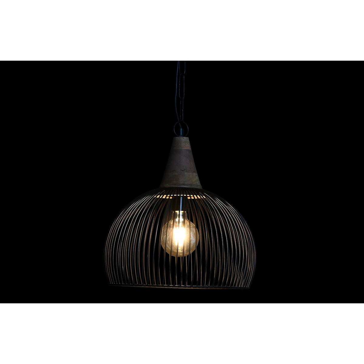 Ceiling Light DKD Home Decor Natural Black 50 W (36 x 36 x 40 cm)