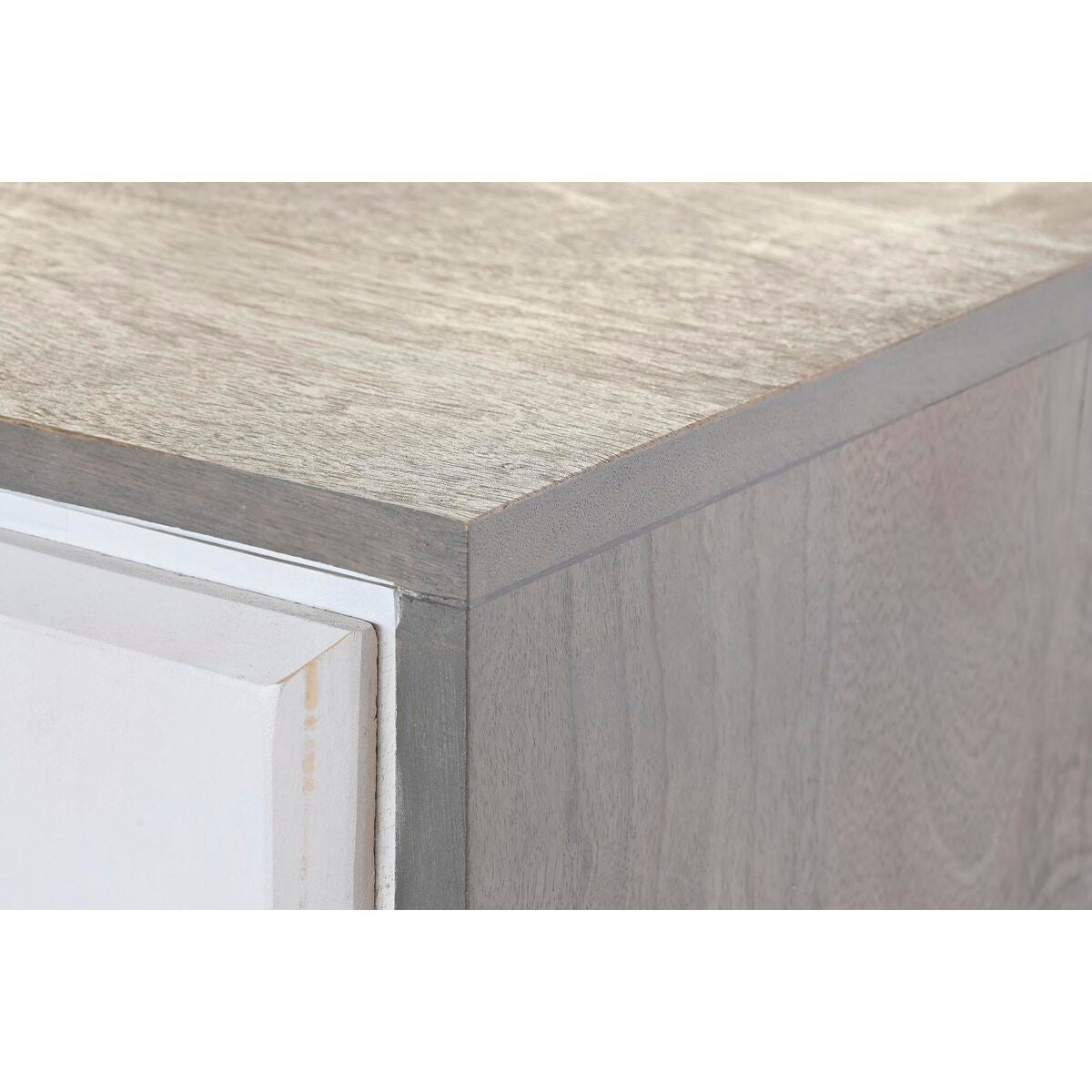 Atípico Aparador Home Decor Metal Gris Oro Blanco Mango Madera (152 x 43 x 84 cm)