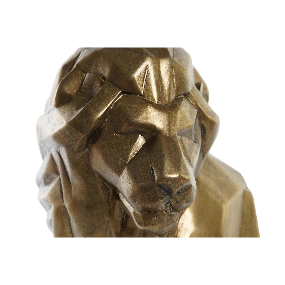 Porte-Livre Design Lion Doré Home Decor Résine Moderne (32 x 15 x 24,5 cm)