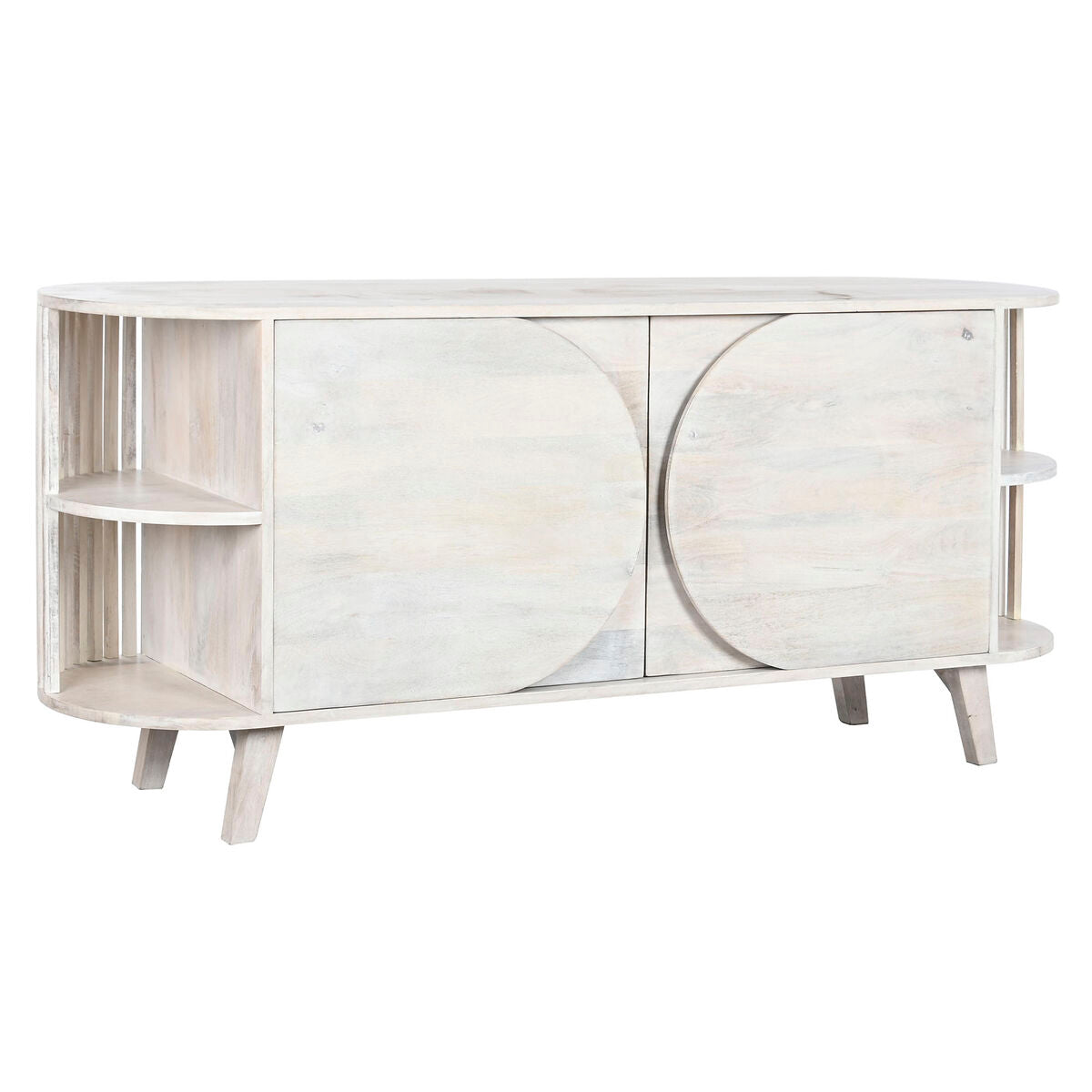 Buffet Design Bali Bois Naturel Blanc Home Decor Blanc Bois de manguier (150 x 40 x 65 cm)