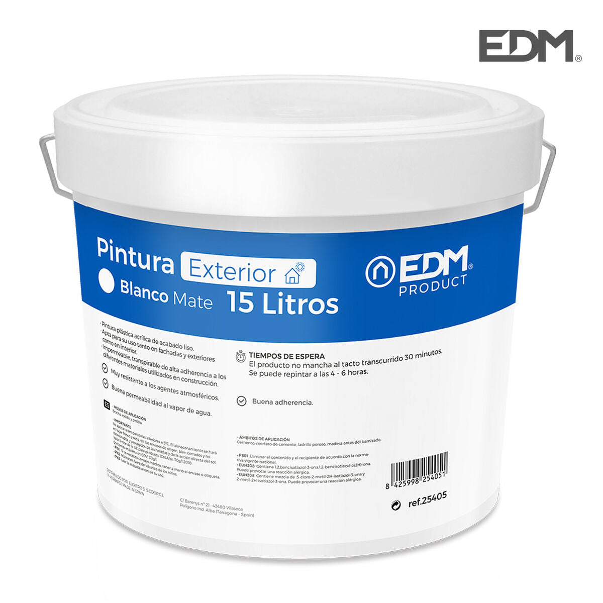 Pintura EDM Interior/Exterior Blanco 15 L