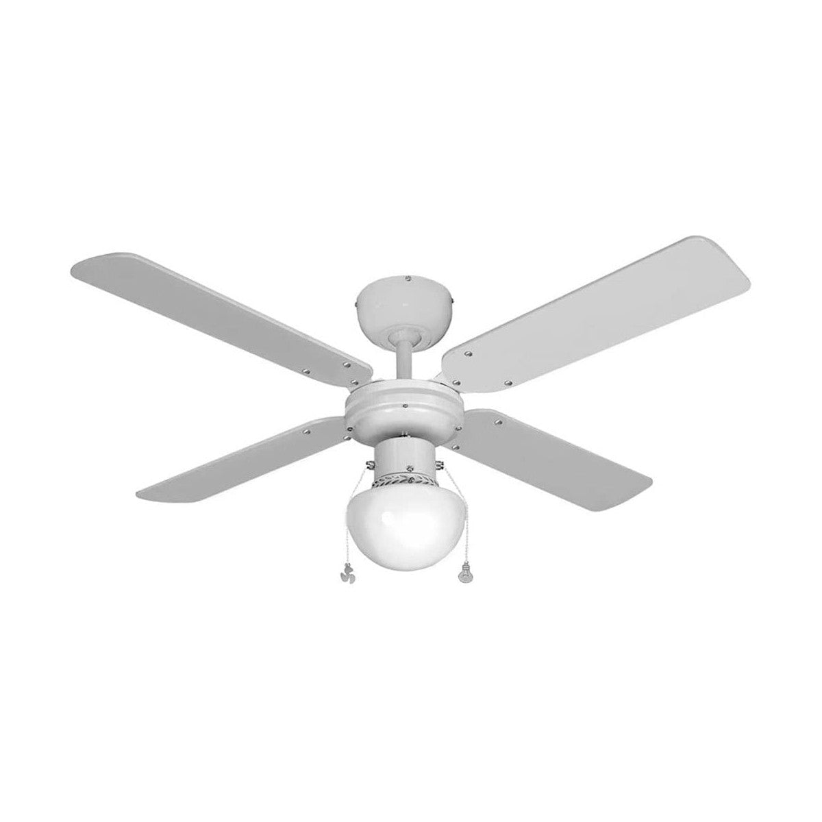 Ceiling Fan with Light EDM Caribe White 50 W