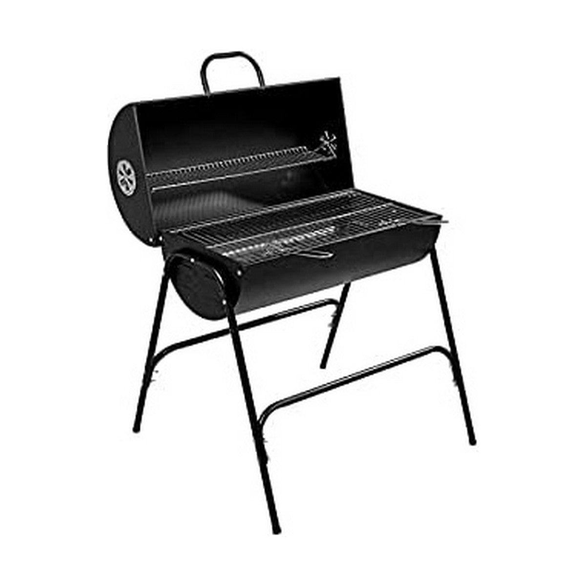 Barbacoa de carbón con soporte EDM Negro (79 x 71 x 90 cm)