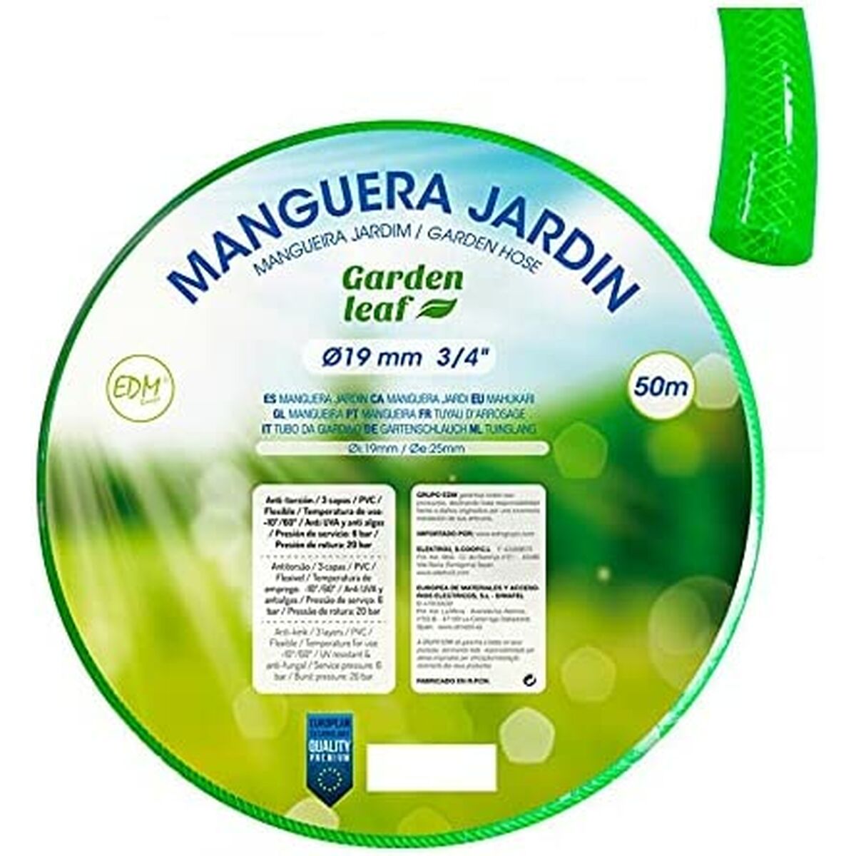 Manguera de jardín EDM (50 m)