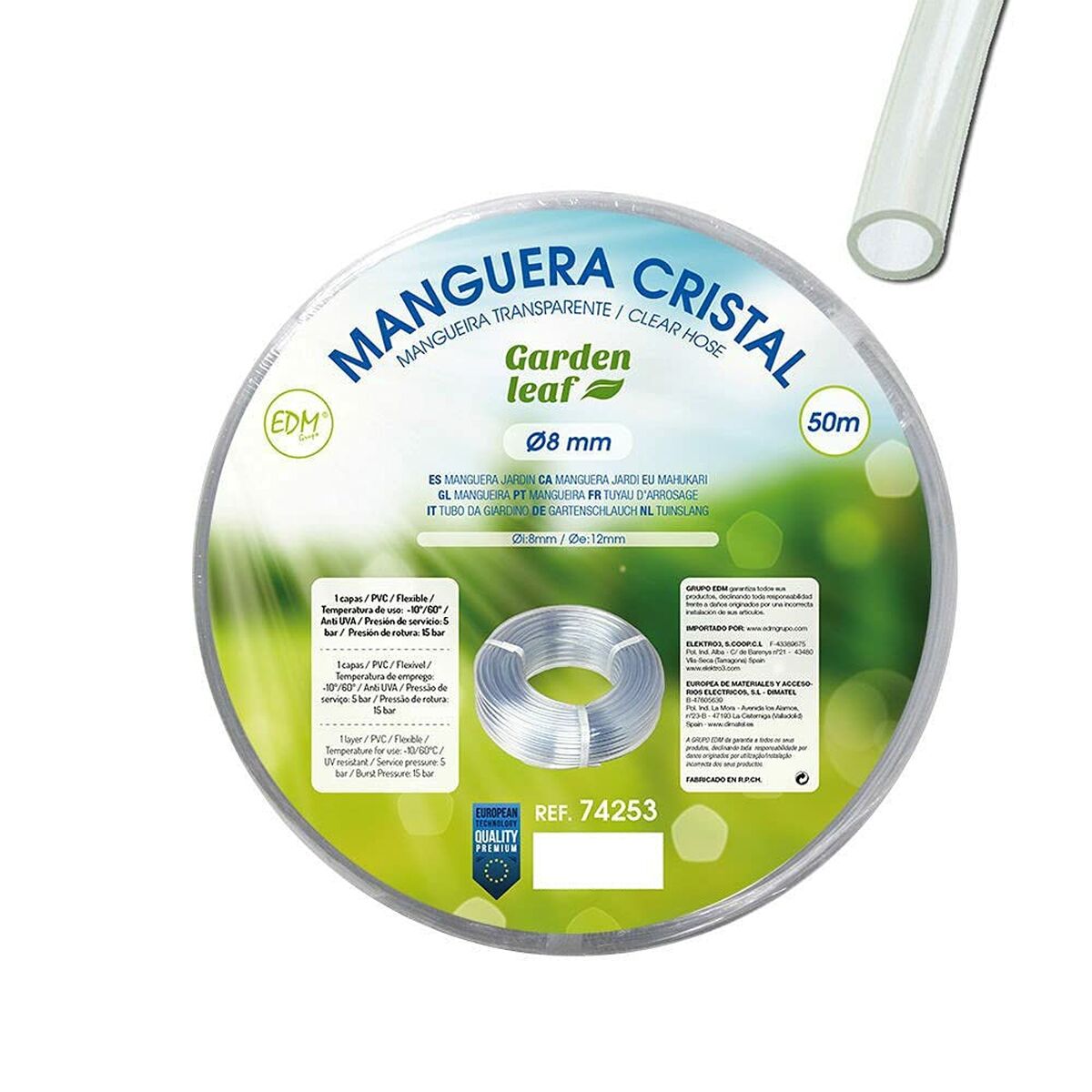 Manguera de jardín EDM 74253 Ø 12 mm (50 m)