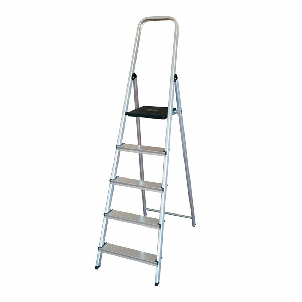 5-step folding ladder EDM Aluminium (45 x 10,5 x 172 cm)