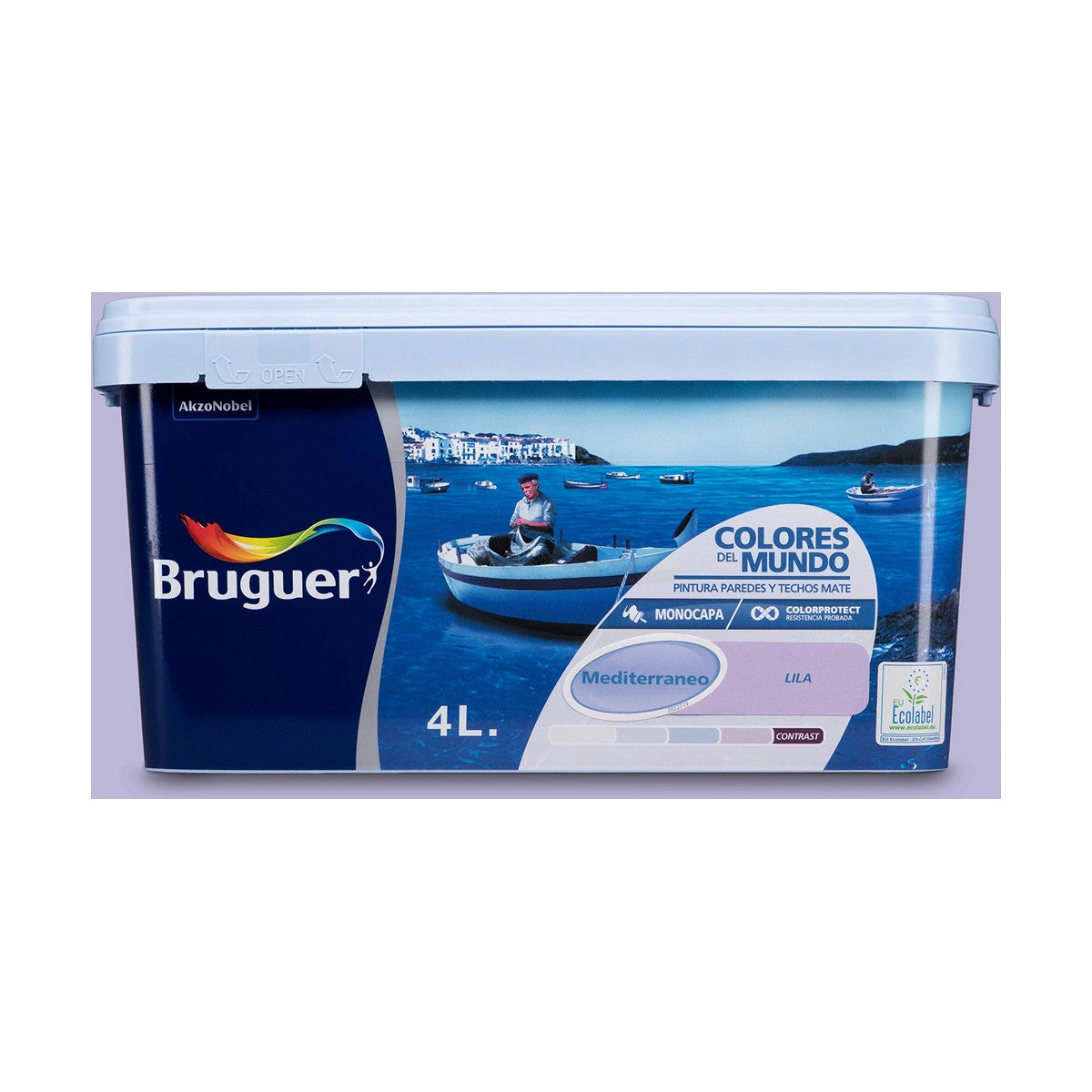 Pintura Bruguer Mediterraneo Lila 4 L