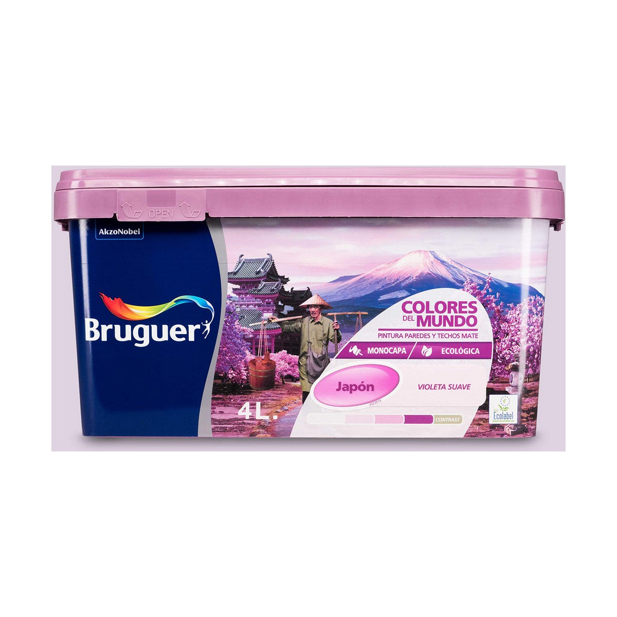 Pintura Bruguer Japón 4 L Morado Suave