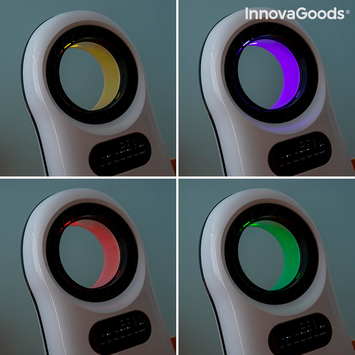 Bladeless, Evaporative Air Conditioner with LED Evareer InnovaGoods