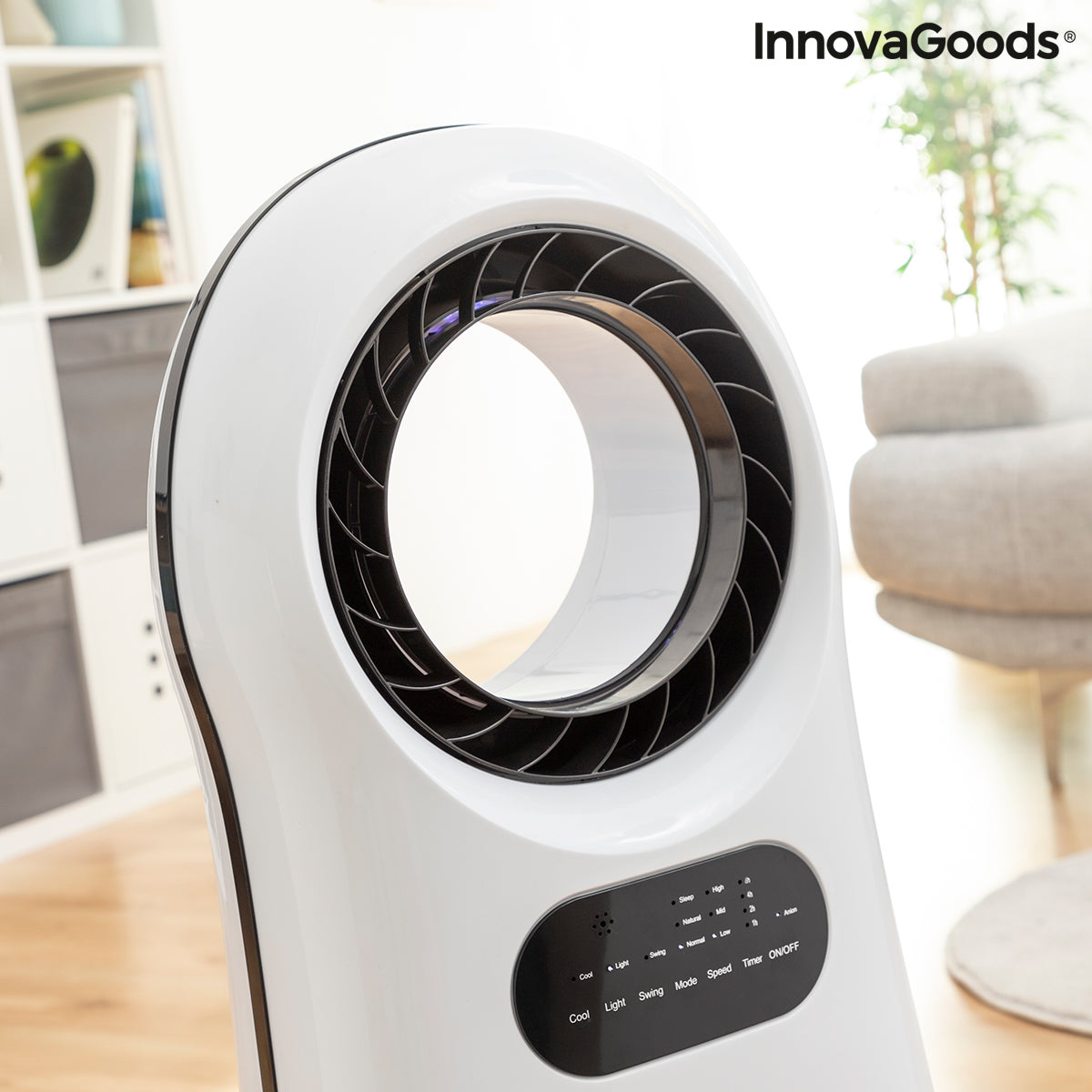 Bladeless, Evaporative Air Conditioner with LED Evareer InnovaGoods