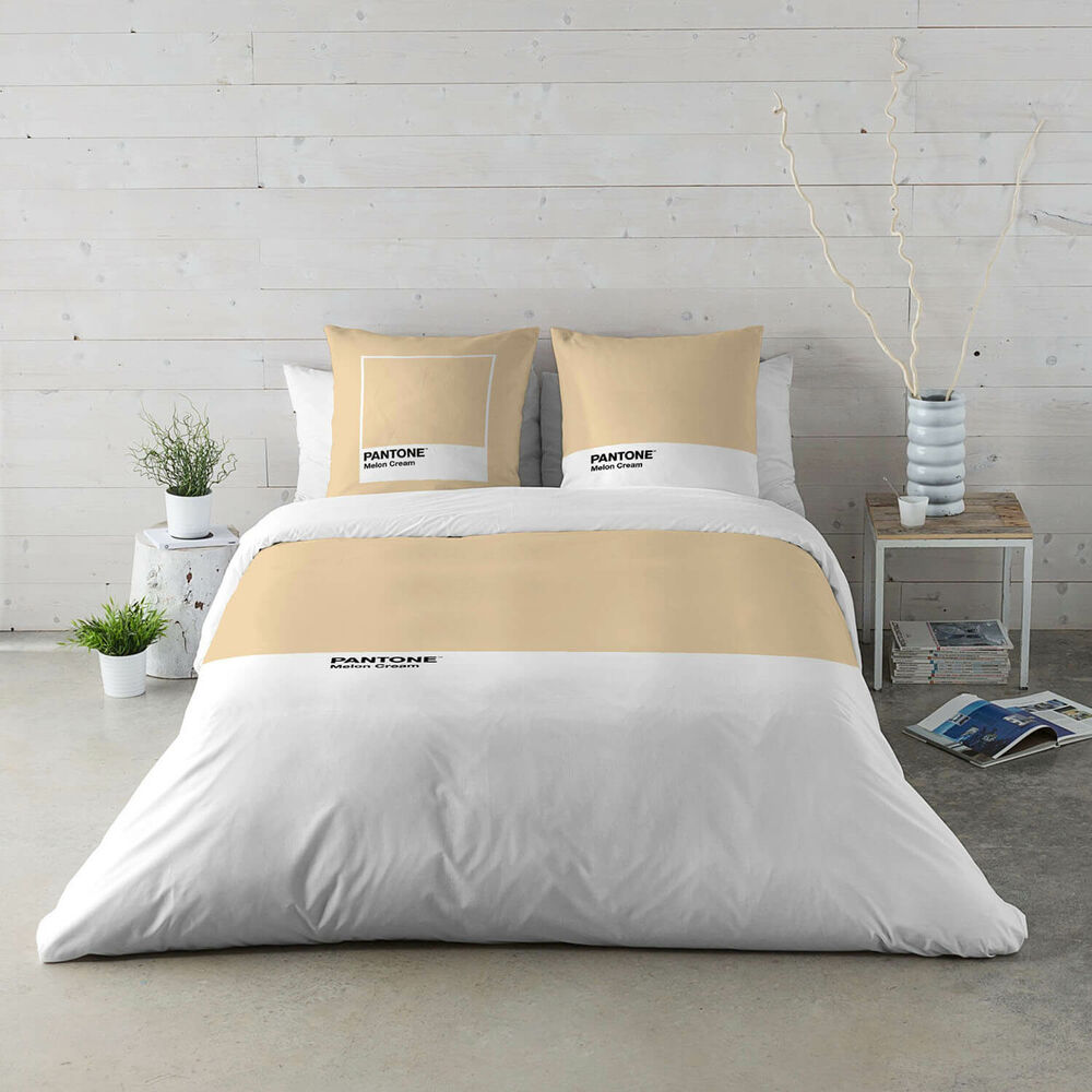 Housse de Couette Pantone Melon Cream (Lit de 135) (220 x 220 cm)