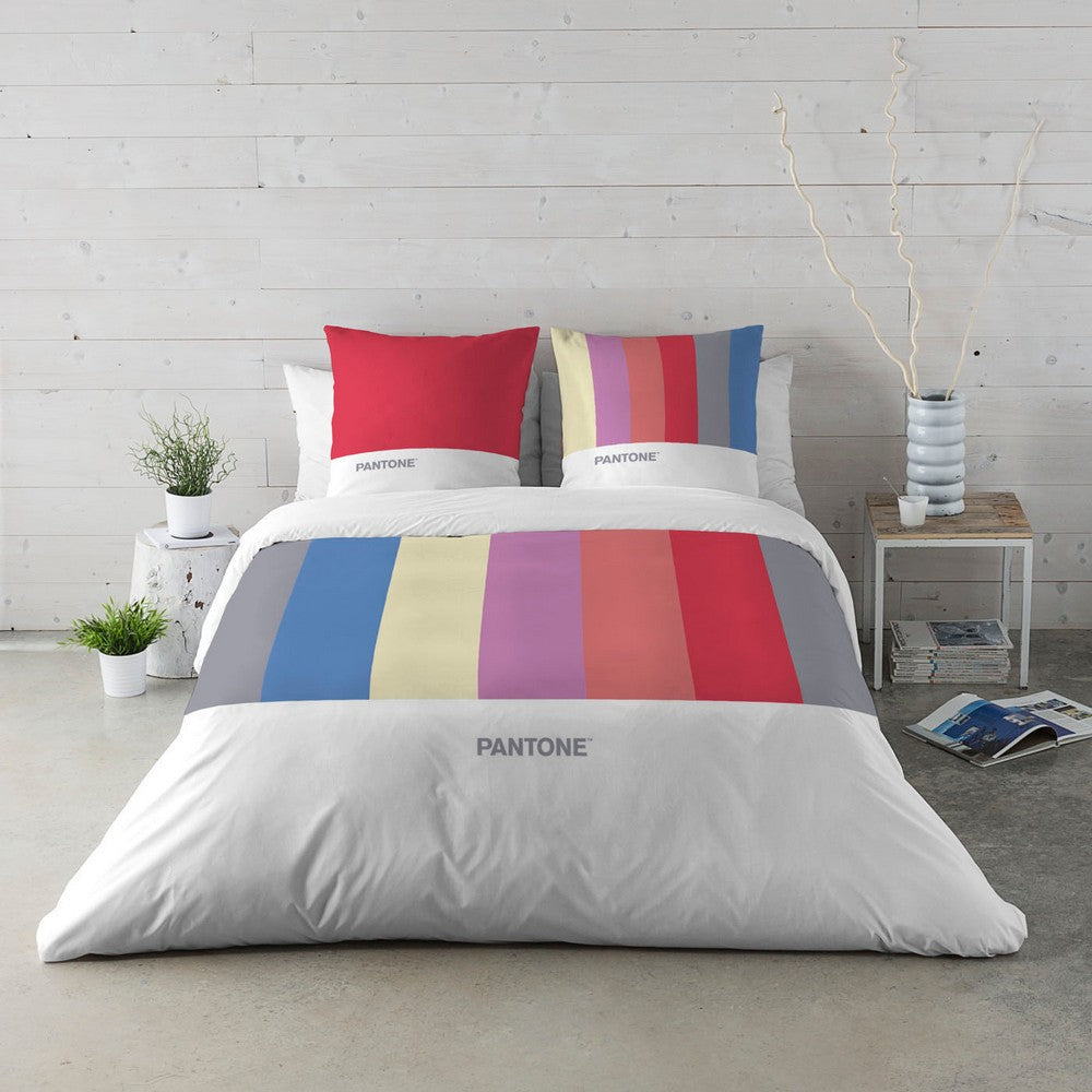 Funda Nórdica Rayas Pantone (220 x 220 cm) (Cama de matrimonio)