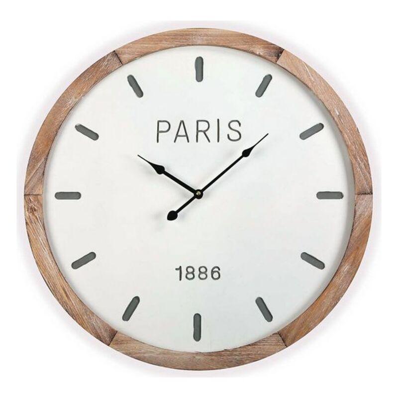 Paris wooden wall clock