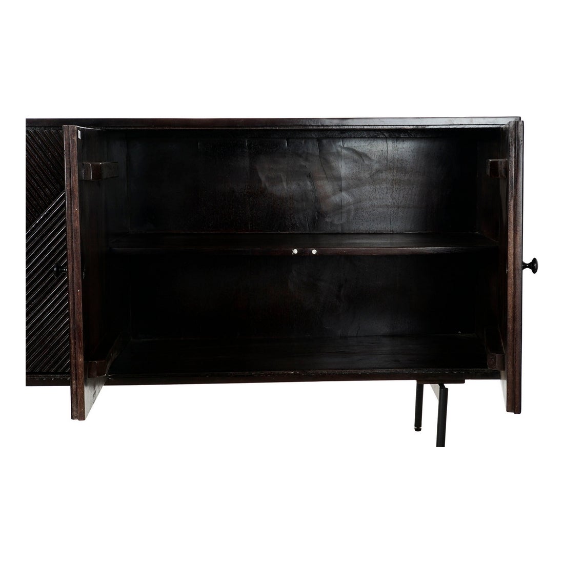 Colonial Style Brown Mango Wood TV Cabinet 