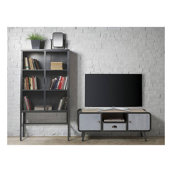 Mueble TV industrial de madera de abeto 