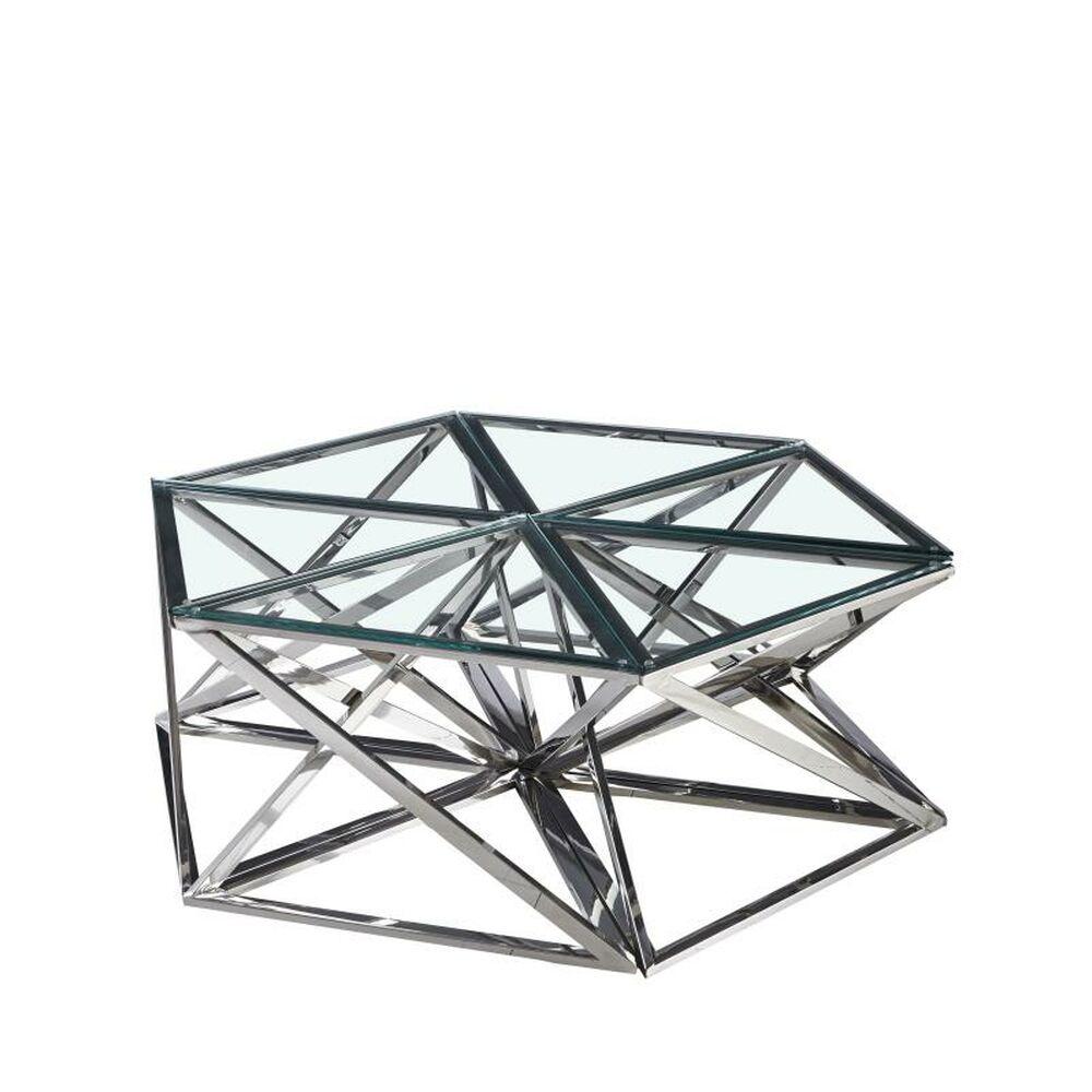 STEEL coffee table. Metal coffee table